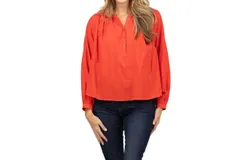 Xirena Hennessy Top In Racing Red