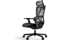 Ergonomic Office Chair&comma; EC100 Big and Tall Mesh Computer Desk Chair with 30&percnt; Thicker Saddle Shaped Spring Cushion&comma; Lumbar Support&comma; Adjustable Headrest&comma; Armrest for Home and Office Black
