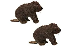 MIGHTYMassive-Nature-BeaverSqueaker-Multiple Layers&period; Made Durable&comma; Strong & Tough&period; Interactive Play Dog Toy &lpar;Tug&comma; Toss & Fetch&rpar;&period; Machine Washable & Floats&period; &lpar;Massive 2 Pack&rpar;