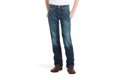 Ariat Boys B5 Slim Boundary Stackable Straight Leg Jean In Cyclone