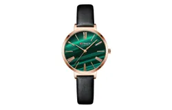 Women&apos;s Quartz Watches Waterproof Quartz Watches Leather Strap Watches Fashion Casual Watches，Black
