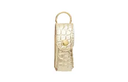 Oventure Smooch Lipstick Holder In Gold Croc