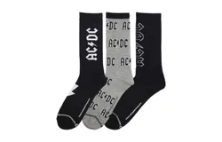 AC&sol;DC Socks - 3 Pack