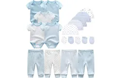 Unisex Baby Layette Essentials Giftset Clothing Set 19-Piece For Newborn Baby 3-6 Months