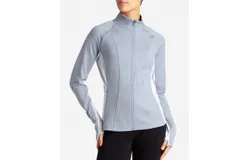 Danskin Full-Zip Colorblocked Yoga Jacket In Dsk Nebula And Gray Dawn