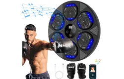 Music Boxing Machine&comma; Smart Bluetooth Boxing Trainer with Boxing Gloves&comma; Boxing Wall Mount Machine for Adults Kids&comma;Boxing Target Workout Equipment for Home&comma; Office&comma; Gym &lpar;Upgrade&rpar;