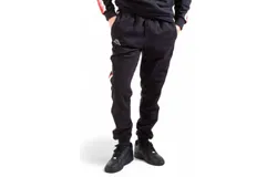 Kappa Men&apos;s Logo Tape Danira Trackpants In Black&sol;grey&sol;red