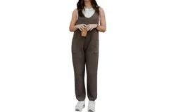 Ces Femme Knit Sweater Jumpsuit In Brown