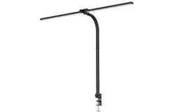 Desk Lamps for Home Office&comma; 24W Architect Desk Lamp with Clamp&comma; 31&period;5" Wide Adjustable LED Desk Light&comma; Stepless Dimming Desk Lamp&comma; Double Head Office Lamp for Workbench Drafting&comma; Task