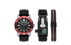 SKECHERS Men&DiacriticalAcute;s Gift Set  SR9071   watch and bracelets
