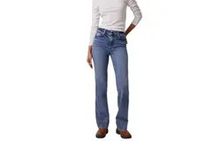 Edyson Grant High Rise Flare Jeans In Medium Seymour Wash