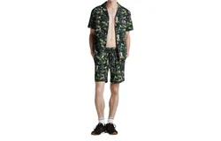 Poplin & Co Men&apos;s Lemurs Print Shorts In Black