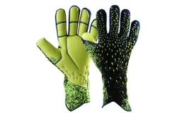 Soccer Goalkeeper Gloves Goalie Training Gloves Strong Grip Anti-slip and Breathable for Adults and Children-Geen，Size 8&num;