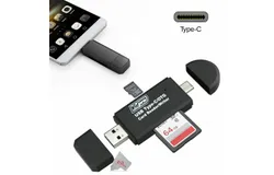 VidPro USB 2&period;0 Type-C microSD and SD Card Reader