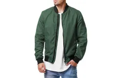 Men&apos;s Lightweight Bomber Jackets Light Track Jackets Casual Summer Windbreaker Outdoor Golf Fashion Coat for Men