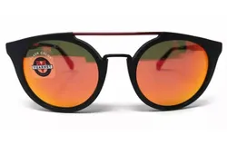 Vuarnet Unisex Vl1602 Round Cable Car Sunglasses In Matt Black&sol;blrd Flash Glass
