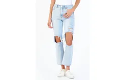 Dear John Denim Jody High Rise Crop Destroyed Straight Jean In San Jose