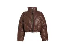 A&period;L&period;C&period; Women&apos;s Morrison Brown Puffer Coat Jacket