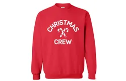 Sweet Wink Christmas Crew Adult Sweatshirt In Red