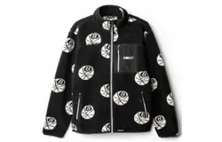 Rokit Men&apos;s Misfit Polar Fleece Jacket In Black