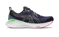 Asics Women Gel-Cumulus 25 Running Shoes In Black&sol;pink Rave
