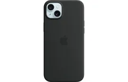 Apple - iPhone 15 Plus Silicone Case with MagSafe - Black