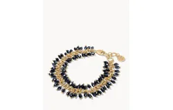Spartina 449 Bayberry Beaded Bracelet In Navy