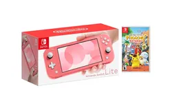 Nintendo Switch Lite Coral Bundle With Detective Pikachu Returns Game