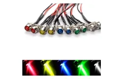 10pcs 12V LED indicator light Navigator direction Car Truck Boat Blue Red Green Yellow white &lpar;five colors&rpar;