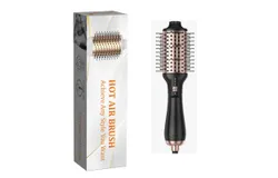 Blow Dryer Brush&comma; Anti-Frizz Hot Air Brush&comma; Straightener Brush&comma; Hair Dryer Styler Volumizer for Wet or Dry Hair&comma; Hot Air Blow Dryer Brush&comma; Black