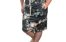 Rogue Society Apparel Floral With Sleeves Dress In Multi Color