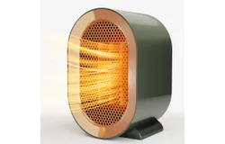 Electric Space Heater&comma;Portable Energy Efficient Space Heaters for Indoor Use&comma;Two-Speed Portable Heater Fan for Office with Adjustable&comma;Overheating Protection&comma;Dumping shutdown &lpar;Green&rpar;
