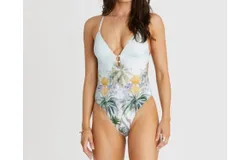 Aqua Blu Palmilla Michelle One Piece In Blue