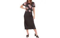 Lamade Dorit Silky Slip Skirt In Black