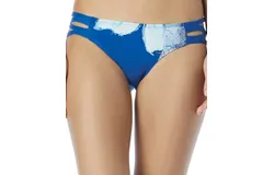 Carmen Marc Valvo Hipster Bikini Bottom In Cmv Gilded Garden Navy