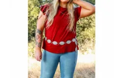 Southern Grace Clear Rhinestone Oval Concho Belt – 41" Long In Silver
