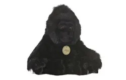 Aurora® Realistic Miyoni® 28cm Gorilla Black Stuffed Animal