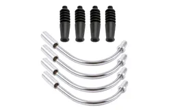 2 Sets MTB Mountain Bike V Brake Noodles Cable Guide Bend Tube Pipe Sleeves Protector Hose