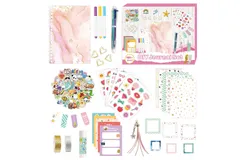 Girls DIY Diary   Girls Diary Set&comma;Toys for Ages 8-13&comma;DIY Stationery Set&comma; Thin Stickers and Little Girls Daily Supplies Set&comma; Gifts for Teen Girls Good Idea Choice，Pink