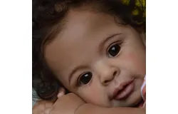 Lifelike Reborn Baby Dolls Black Girls Anthony Reborn Doll Girls 21-Inch Soft Body Realistic African American Newborn Baby Doll Real Life Baby Dolls