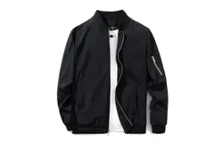 URBANFI Men&apos;s Slim Fit Lightweight Track Jacket Casual Bomber Jacket 4XL