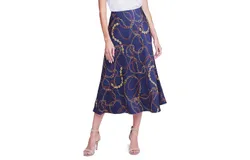 L&apos;agence Clarisa Midi Skirt In Navy