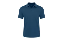 Men&apos;s Classic-Fit Cotton-Blend Pique Polo Shirt-Navy-Small