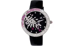 Adee Kaye Women&apos;s Majestic Silver Dial Watch - AK2118-LBK by Balec Group