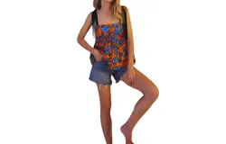 Hunter Bell Pruett Top In Cherry Bloom
