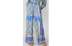 Current Air Curacao Pant In Green- Blue Multi