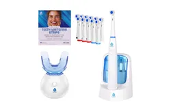 Pursonic Advanced Smile Care Bundle – LED Whitening Kit&comma; Whitening Strips&comma; & Electric Toothbrush