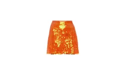 Le Superbe Jolly Rancher Skirt In Bright Tangerine