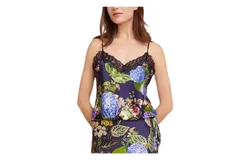 Cara Cara Cordoba Top In Avery Floral Evening Blue