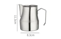 Espresso Steamer Kettle Stainless Steel 550ml Coffee Froth Jug Milk Pot Cappuccino Latte Art Cup